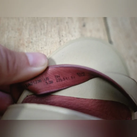 COACH Dawn leather anklet wedges BRAND NEW 5.5 - Picture 7 of 9